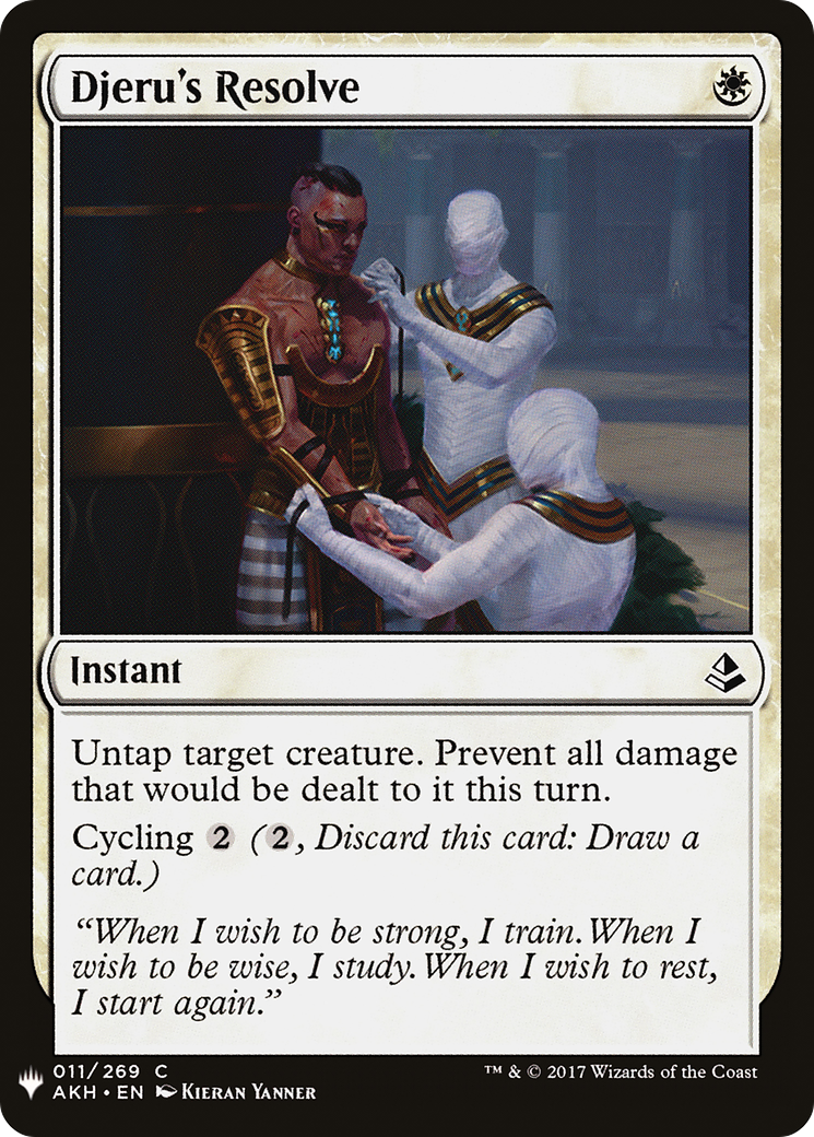 Djeru's Resolve Card Image
