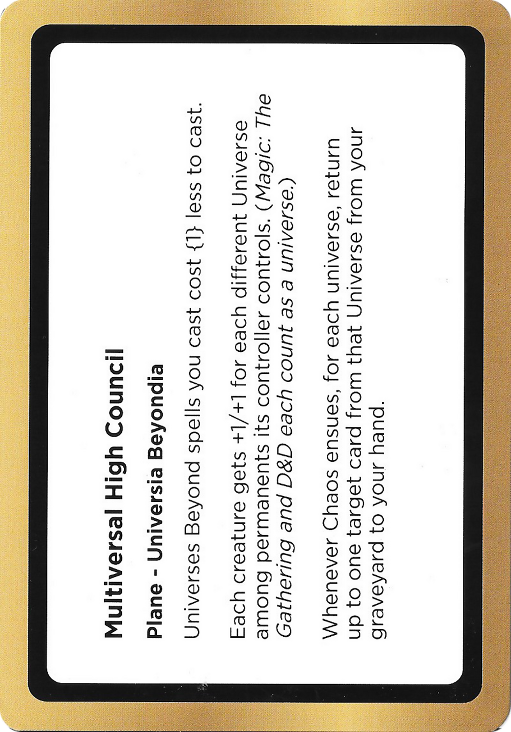 Multiversal High Council Card Image