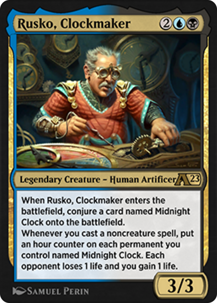 Rusko, Clockmaker Card Image