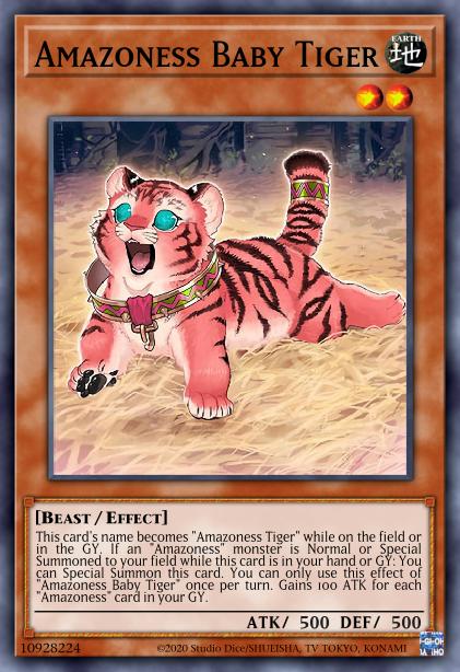 Amazoness Baby Tiger Card Image