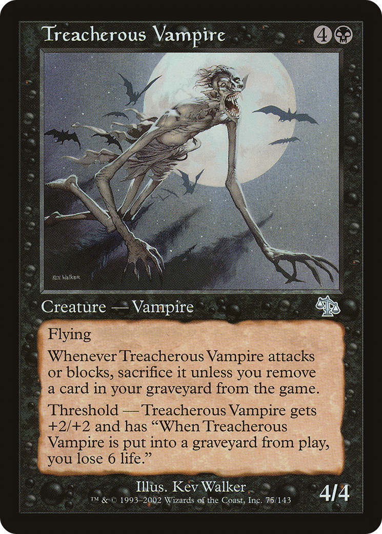 Treacherous Vampire Card Image