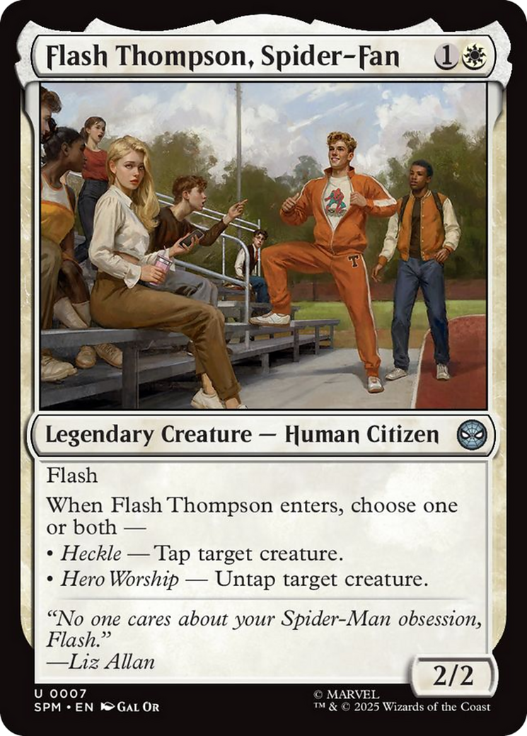 Flash Thompson, Spider-Fan Card Image