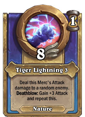 Tiger Lightning 3 Card Image
