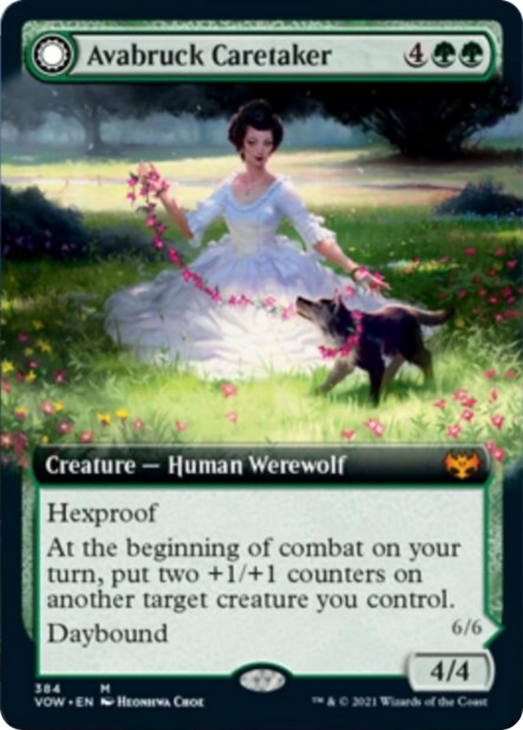 Avabruck Caretaker // Hollowhenge Huntmaster Card Image