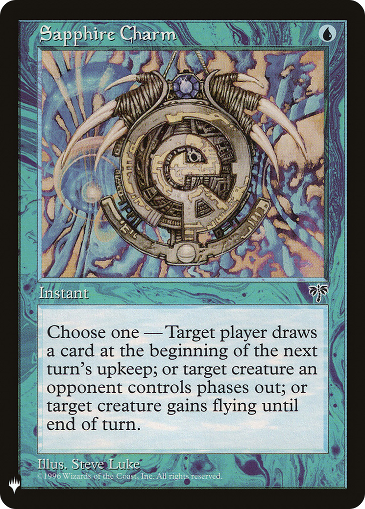 Sapphire Charm Card Image