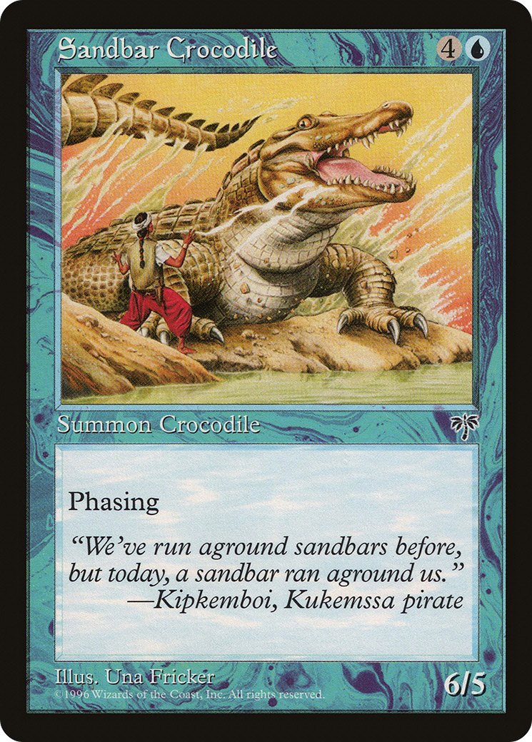 Sandbar Crocodile Card Image