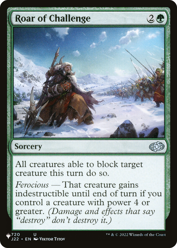 Roar of Challenge Card Image