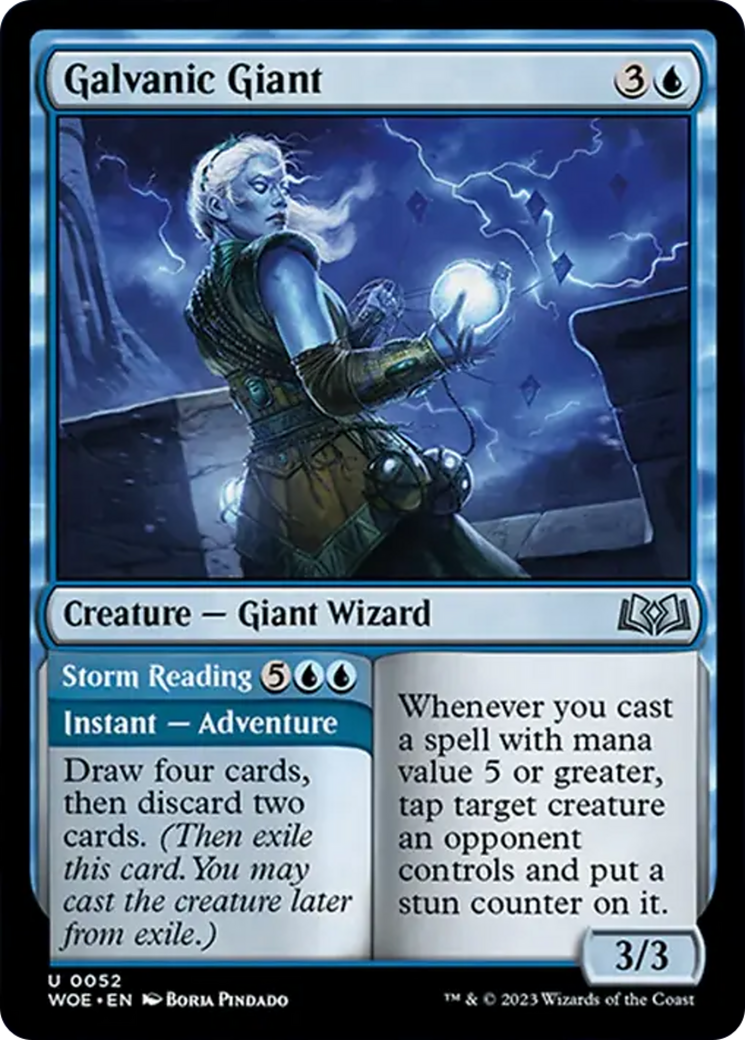 Galvanic Giant // Storm Reading Card Image