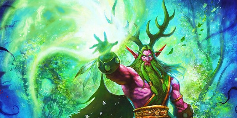 Alex Horley's Full Art for Hearthstone's New Emerald Malfurion Hero ...