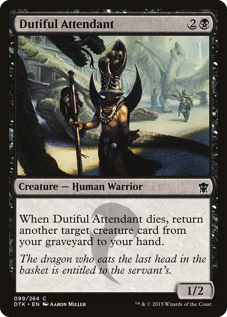 Dutiful Attendant Card Image