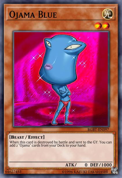 Ojama Blue Card Image