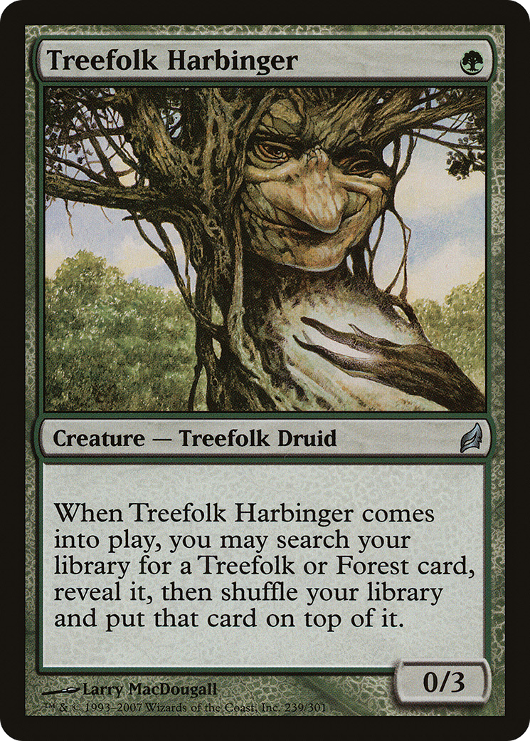 Treefolk Harbinger Card Image