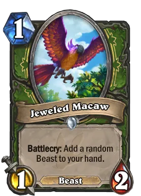 Jeweled Macaw Card Image