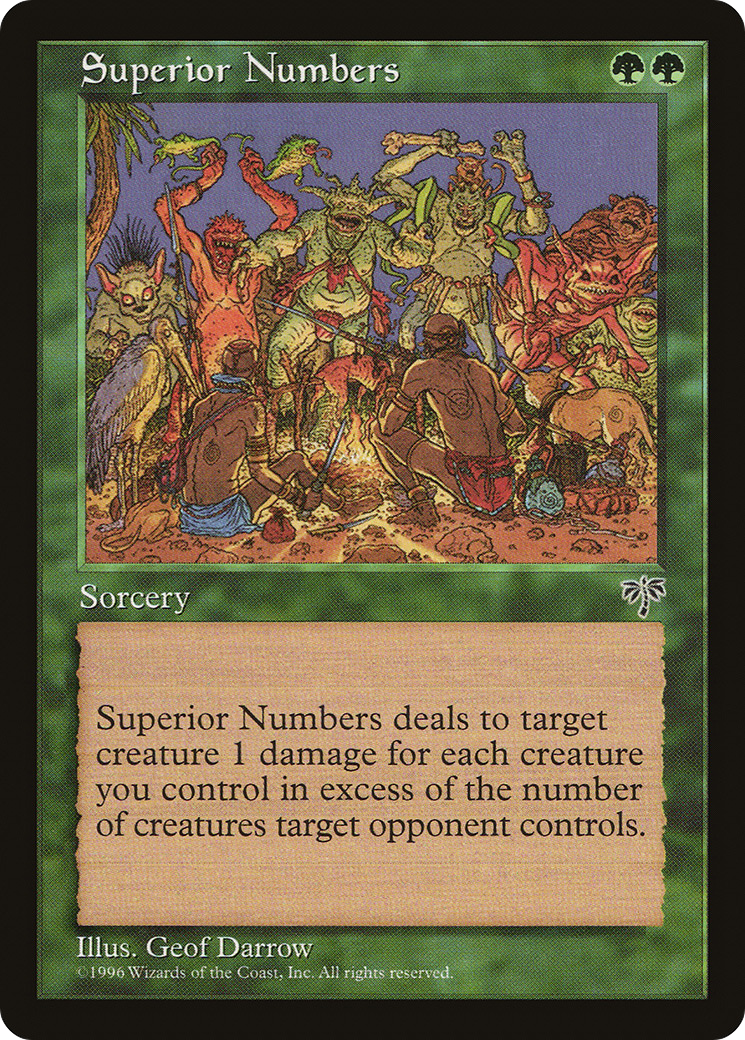 Superior Numbers Card Image