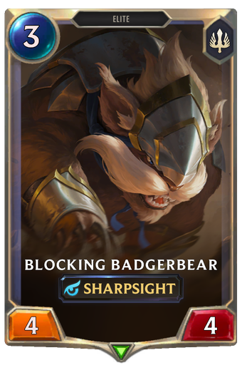 Blocking Badgerbear Card Image