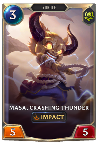 Masa, Crashing Thunder Card Image