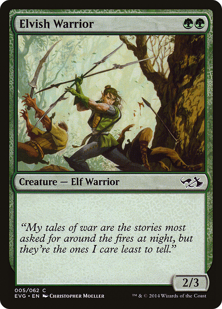 Elvish Warrior Card Image