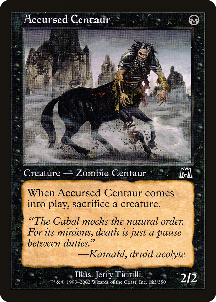 Accursed Centaur Card Image