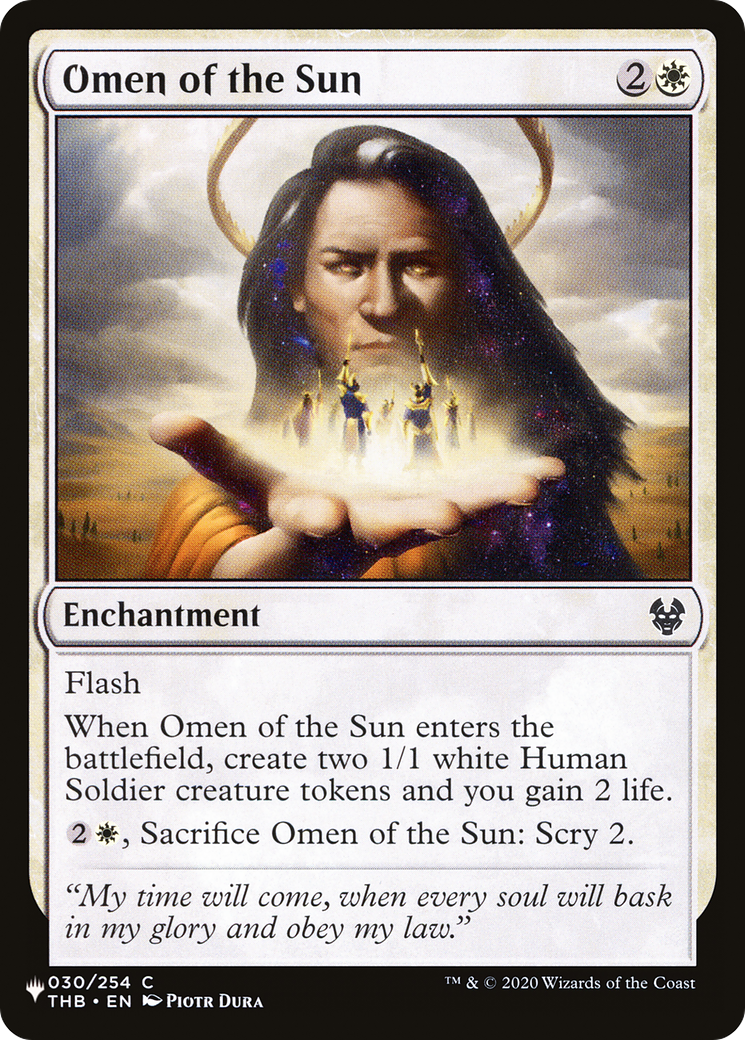 Omen of the Sun Card Image