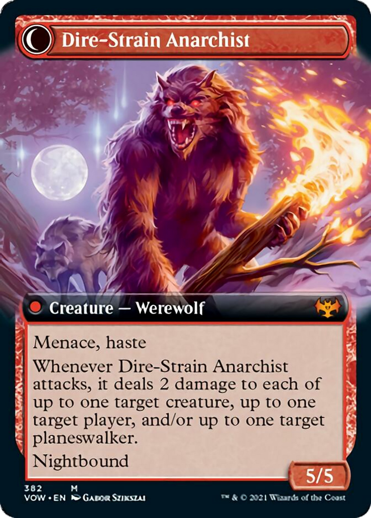 Volatile Arsonist // Dire-Strain Anarchist Card Image