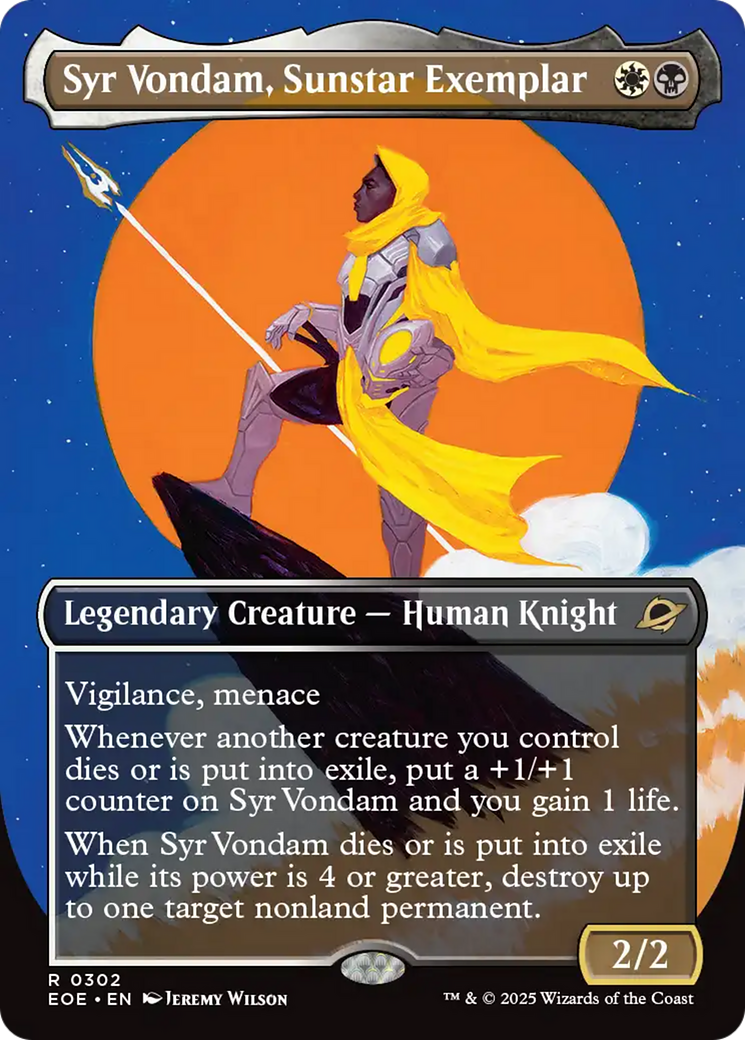 Syr Vondam, Sunstar Exemplar Card Image