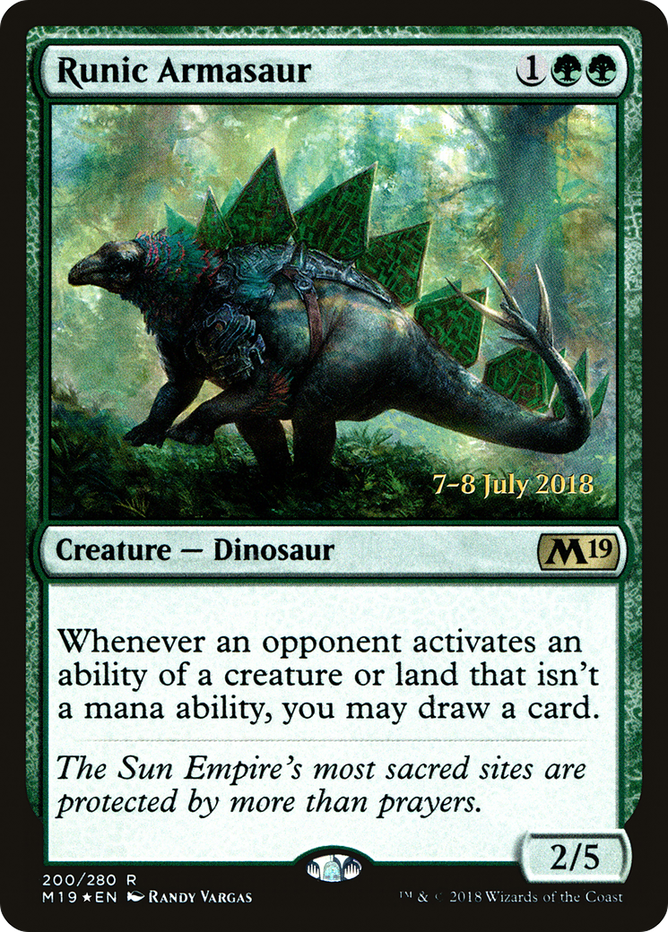 Runic Armasaur Card Image