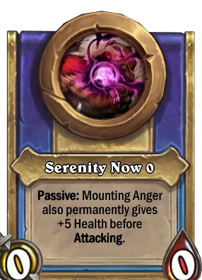 Serenity Now {0} Card Image