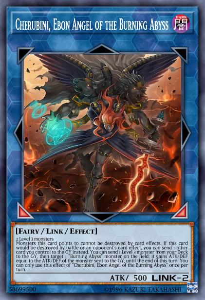 Cherubini, Ebon Angel of the Burning Abyss Card Image