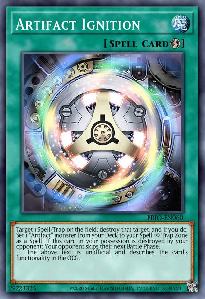 Artifact Ignition Yu Gi Oh Cards Out of Games