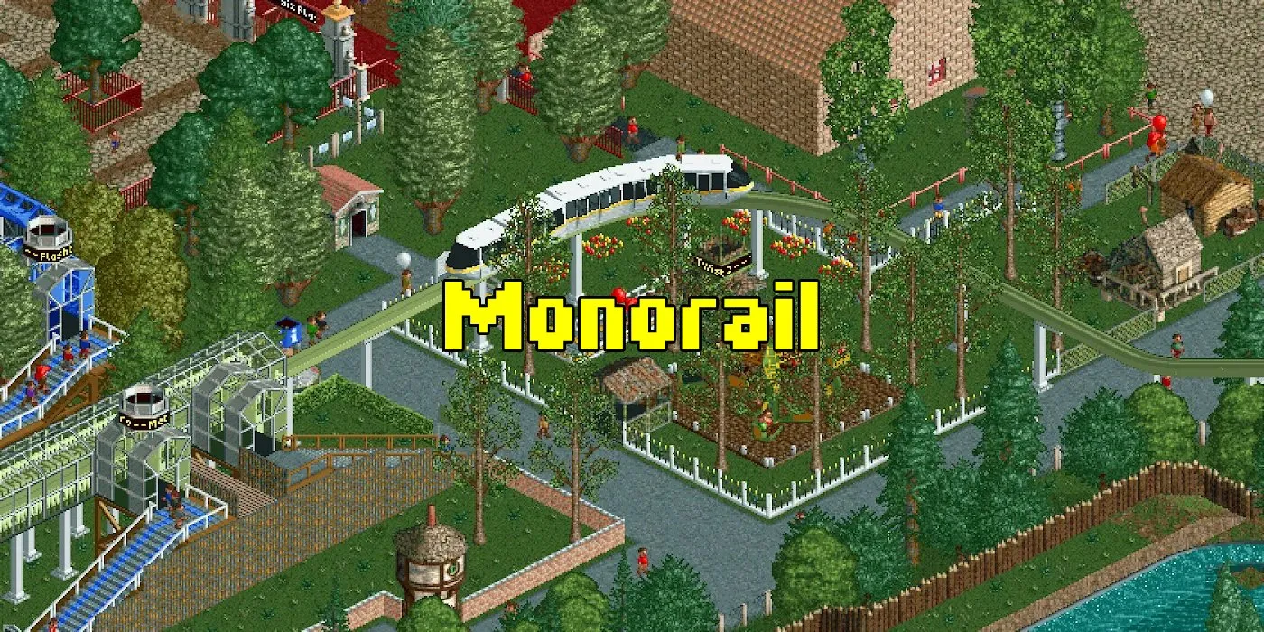 Guide to Building a Monorail in RollerCoaster Tycoon 1 & 2