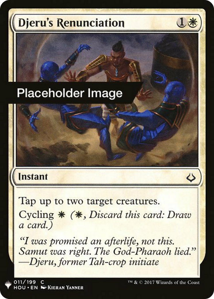 Djeru's Renunciation Card Image