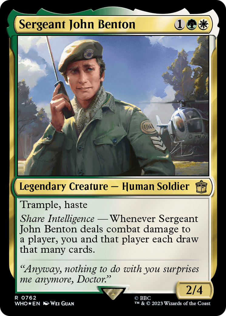 Sergeant John Benton Card Image