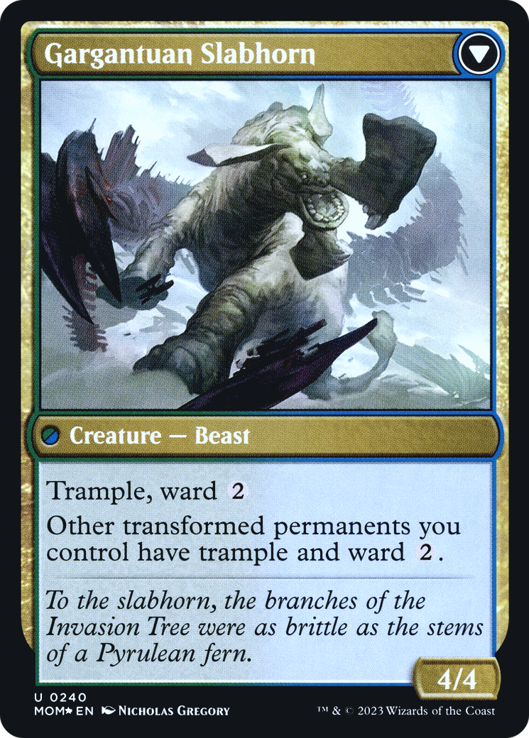 Invasion of Pyrulea // Gargantuan Slabhorn Card Image