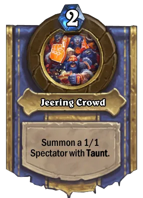 Jeering Crowd Card Image