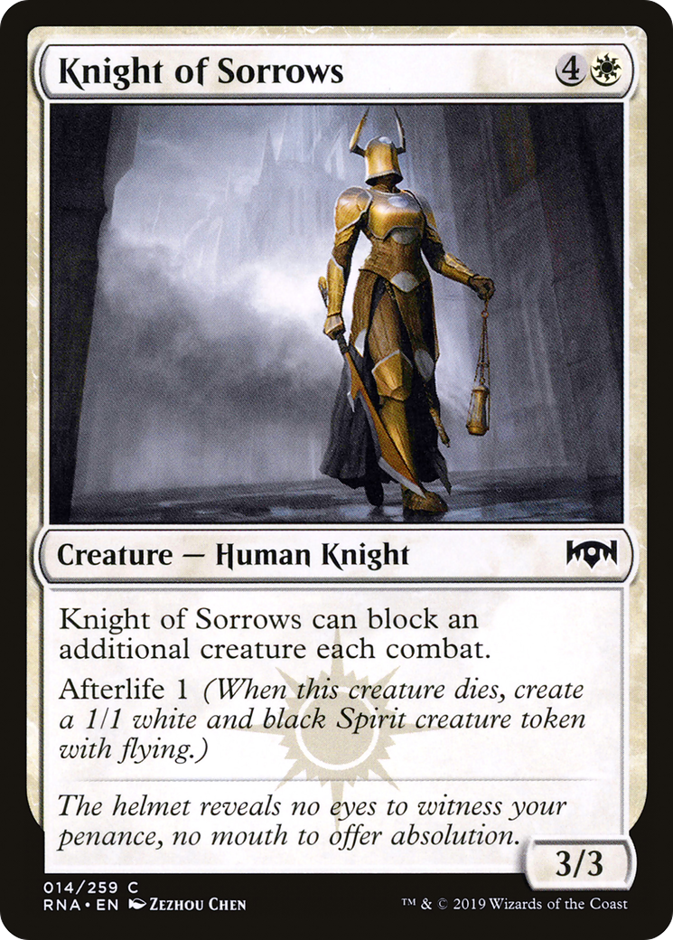 Knight of Sorrows Card Image