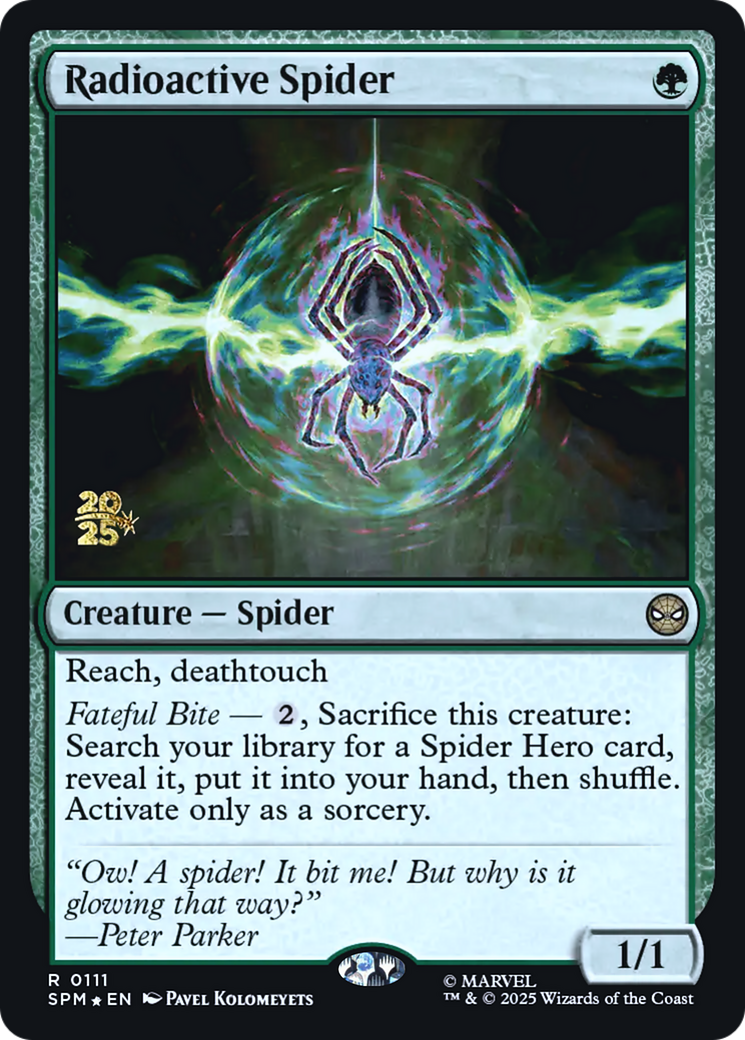 Radioactive Spider Card Image