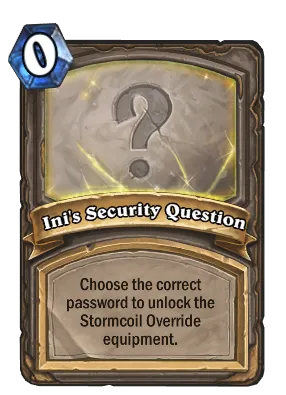 Ini's Security Question Card Image