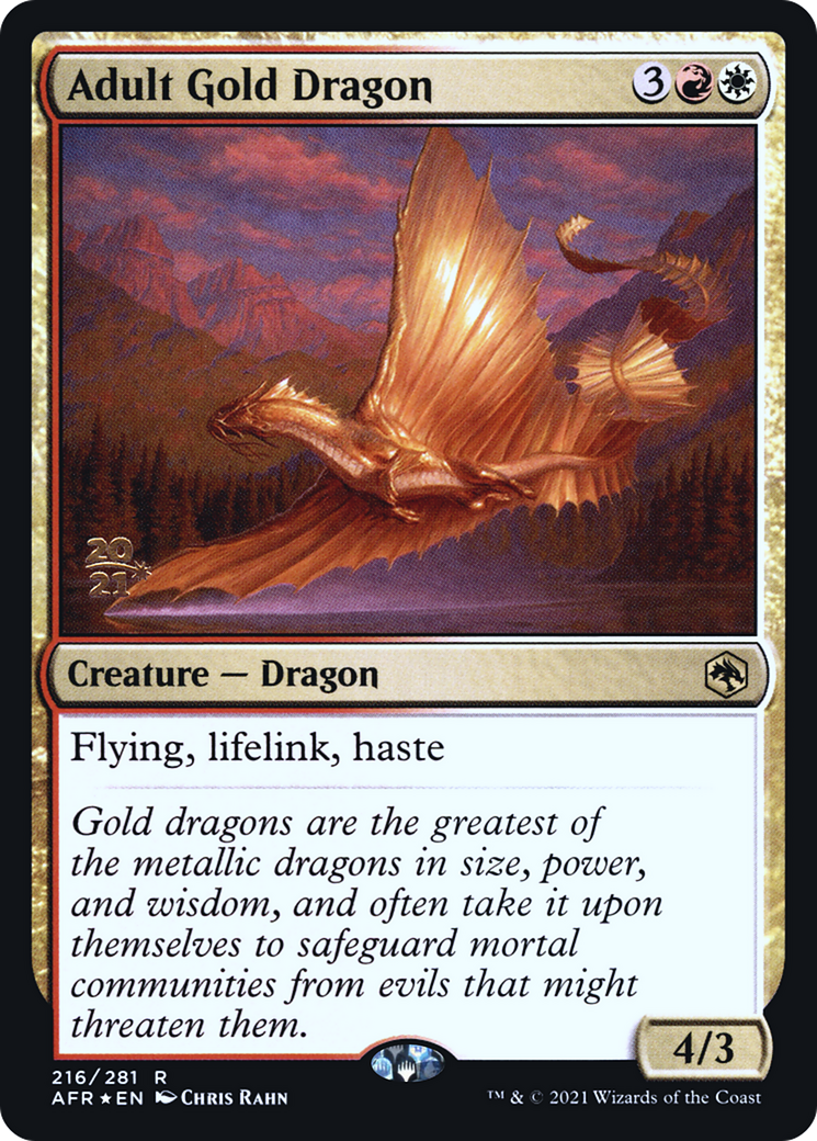 Adult Gold Dragon Card Image