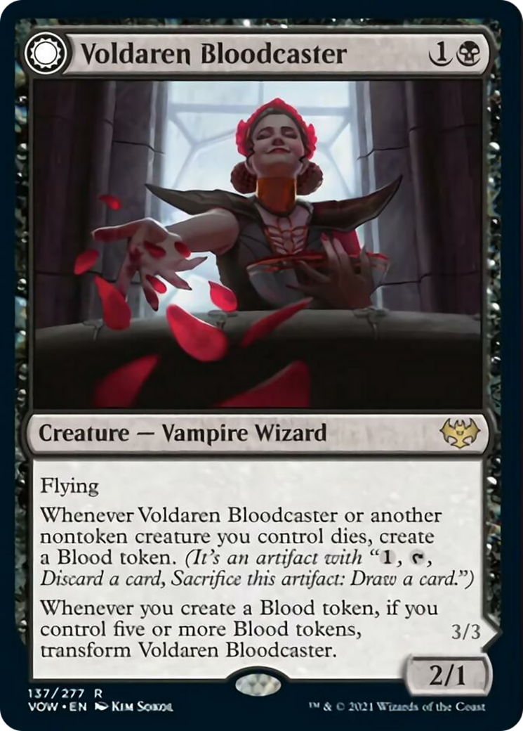 Voldaren Bloodcaster // Bloodbat Summoner Card Image
