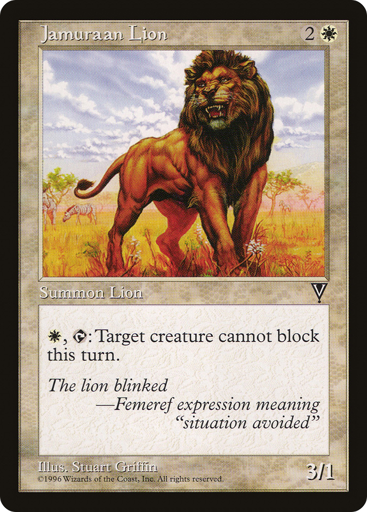 Jamuraan Lion Card Image