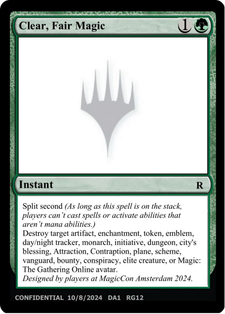 Clear, Fair Magic Card Image