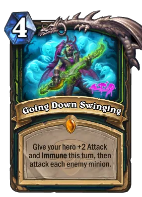 Going Down Swinging Card Image