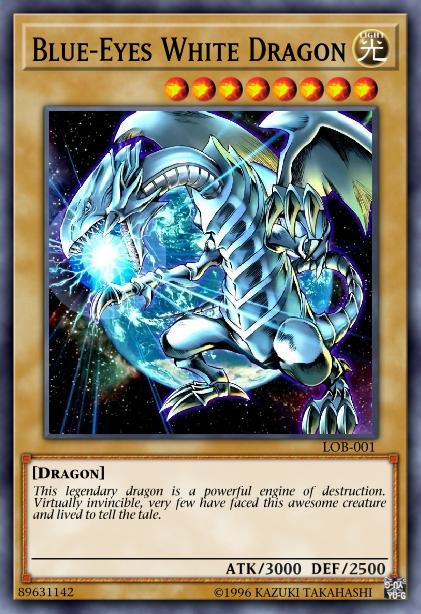 Blue-Eyes White Dragon Yu-Gi-Oh Card, Art 4