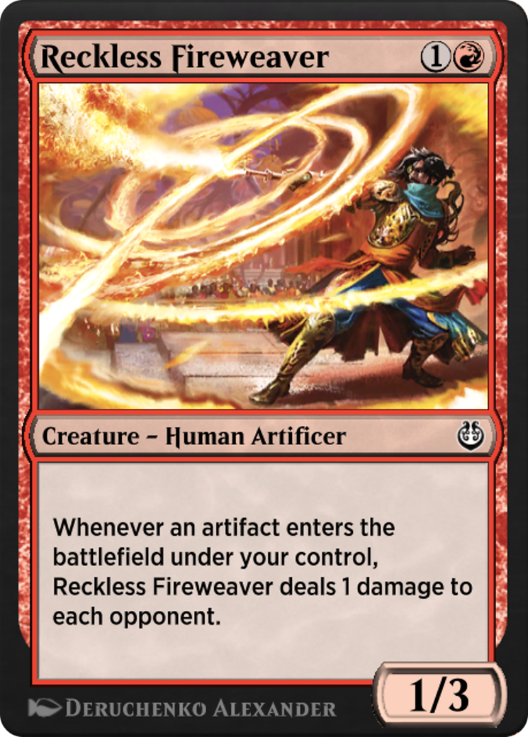 Reckless Fireweaver Card Image