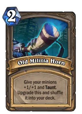 Old Militia Horn Card Image