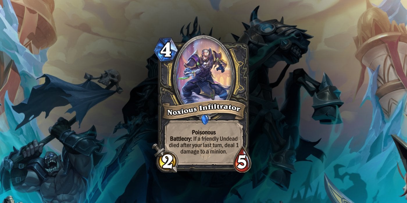 1 New Rogue Card Revealed for Hearthstone's March of the Lich King Expansion - Noxious Infiltrator
