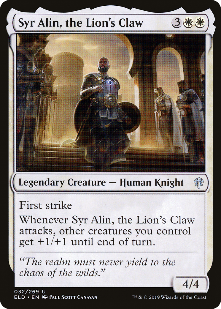 Syr Alin, the Lion's Claw Card Image