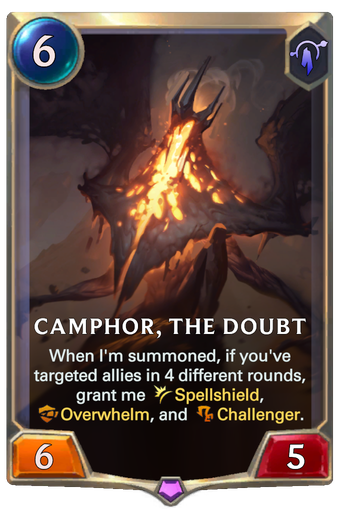 Camphor, the Doubt Card Image