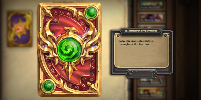 Solving the "???" Mysteries of the Phoenix Card Back Achievement in Hearthstone - Solve the Barrens Mysteries