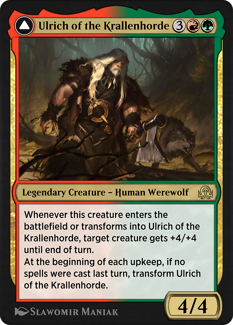 Ulrich of the Krallenhorde // Ulrich, Uncontested Alpha Card Image